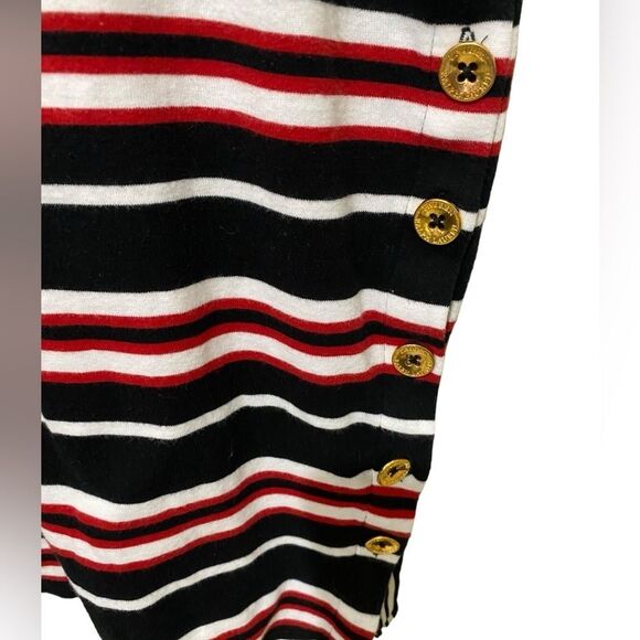 Lauren Ralph Lauren Nautical Preppy Striped Midi T Shirt Knit Dress SZ Small - Picture 11 of 16